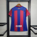 CAMISA FEMININA DO BARCELONA 25/26 ROXO E VERMELHO
